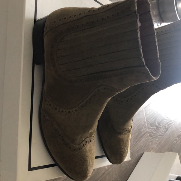 Dark green ankle boots very comfy in good condition size 6.5 - Picture 4 of 4